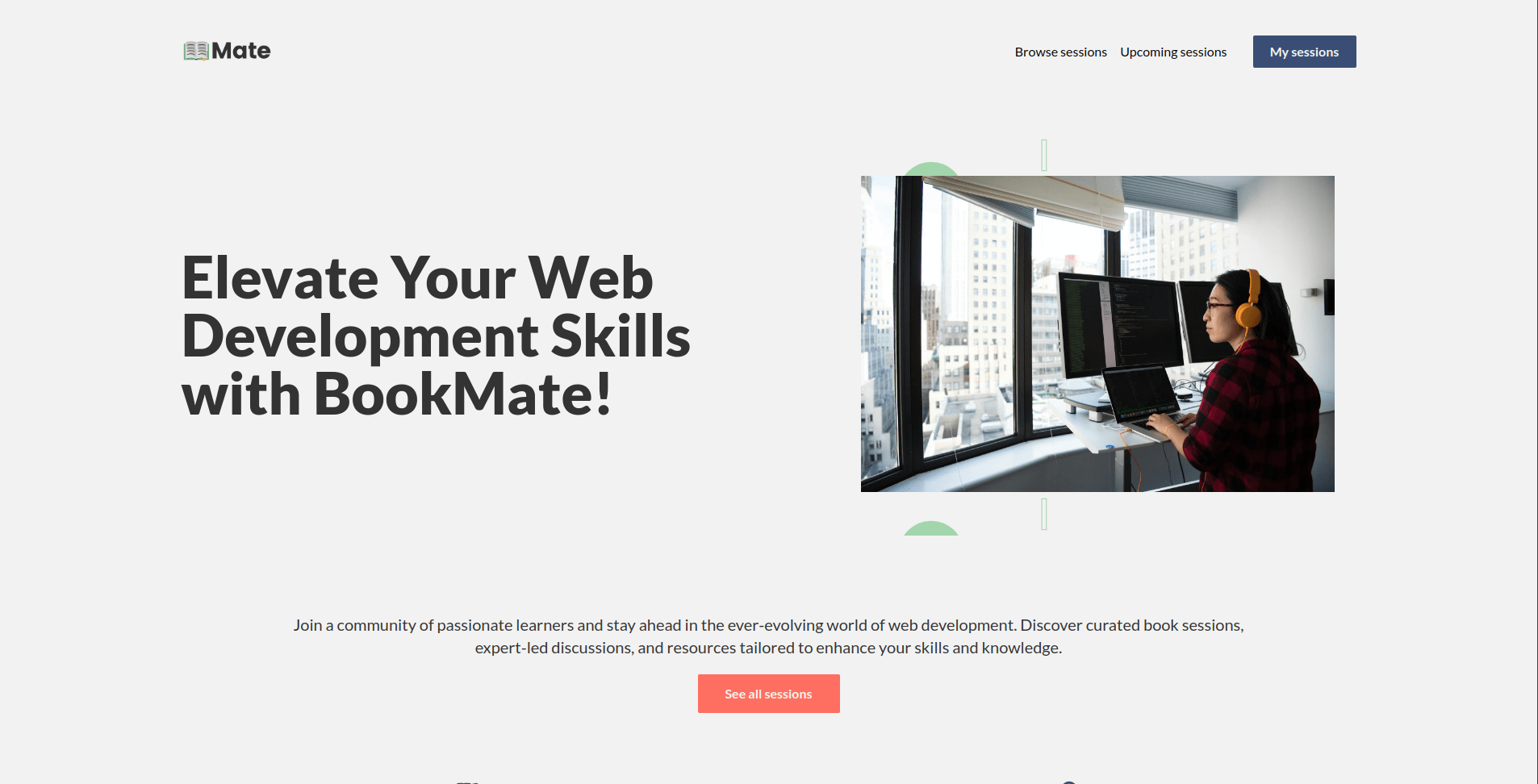 Captura de pantalla de aplicación BookMate